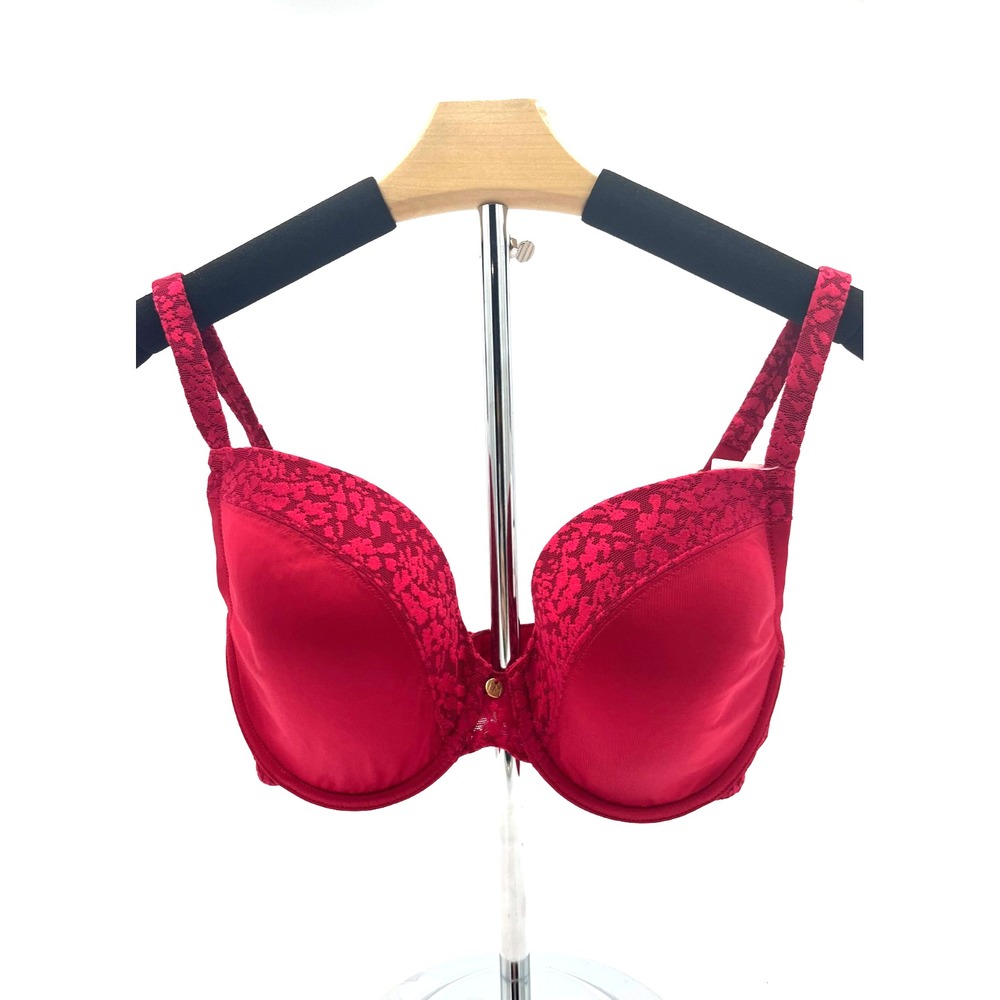 Le Mystere Safari Style 9978 Women T Shirt Bra Red Ruby‎  I622E Size 32DDD/F